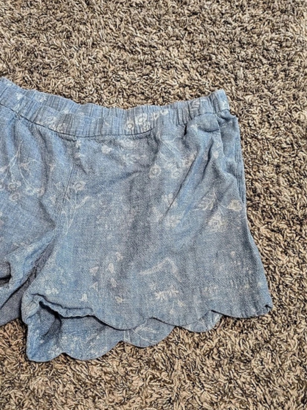 Old Navy Scallop-Hem Linen-Blend Soft Shorts